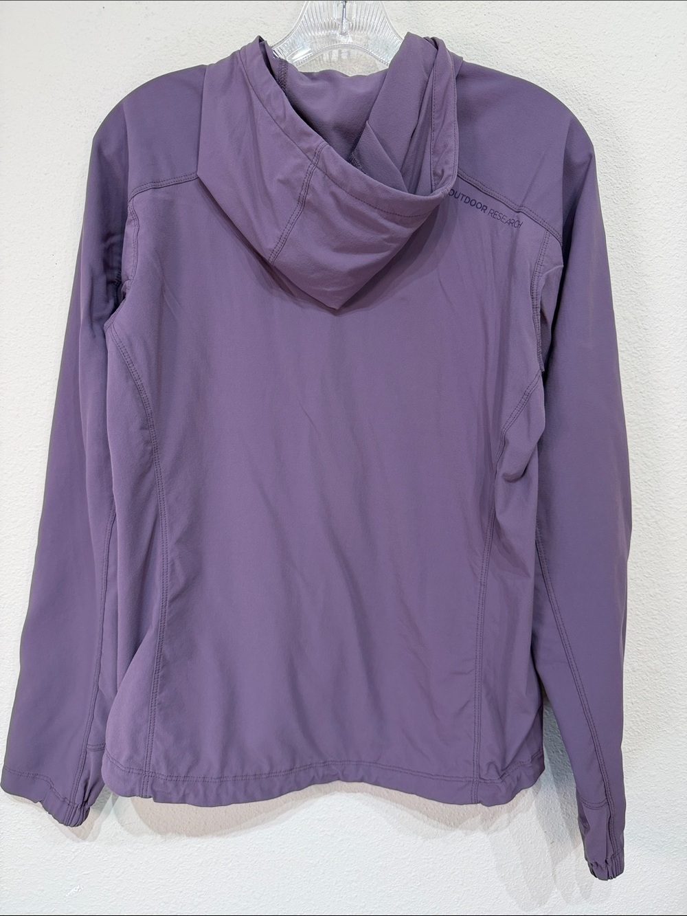 Outdoor Research nylon performance hoodie Small petite in purple - Picture 4 of 9